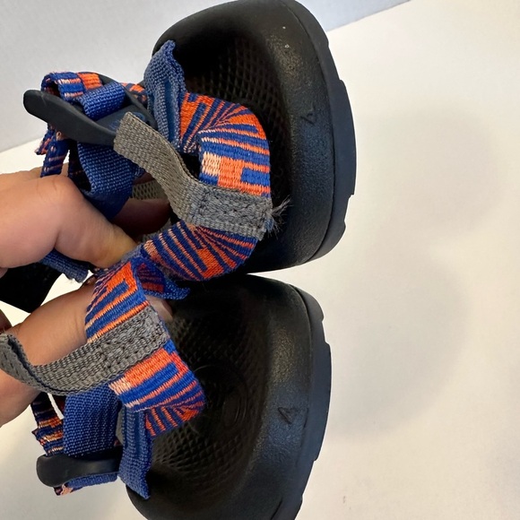 Chaco Unisex Bid Kid's ZX/1 Ecotread Sandals - Barrez Royal Size 4.0 - Picture 7 of 11
